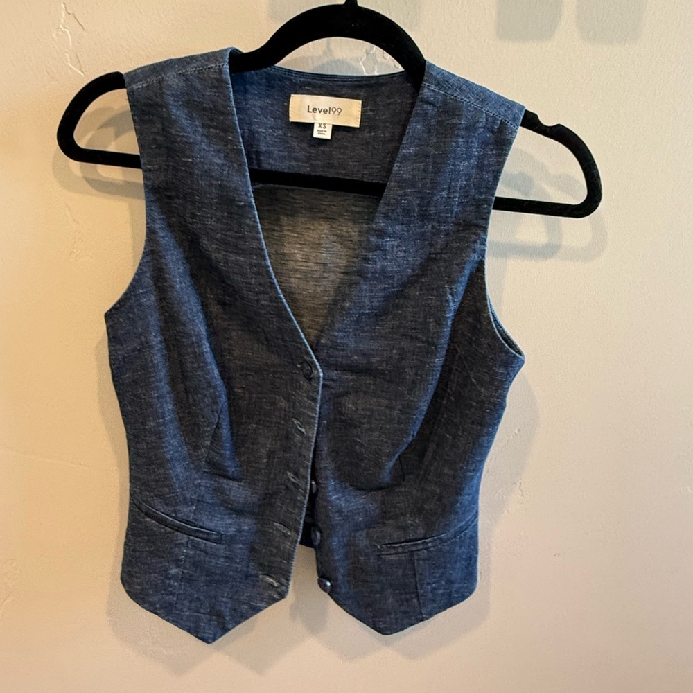 Level 99 Denim Vest